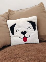 Sevimli Köpek Bebek ve Çocuk Odası Oyuncaklı Peluş Yastık