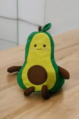 Sevimli Peluş Avokado Yastık Uyku Arkadaşı, Oyuncak ve Çocuk Odası Yastığı