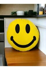 Sevimli Peluş Gülen Surat Yastık Uyku Arkadaşı, Oyuncak ve 40 cm Çocuk Odası Yastığı