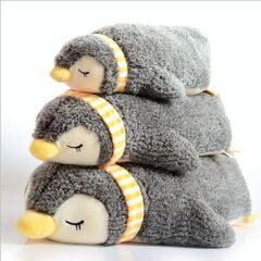 60 Cm Uykucu Penguen Peluş Uyku Arkadaşı Sevimli Oyuncak Yastık