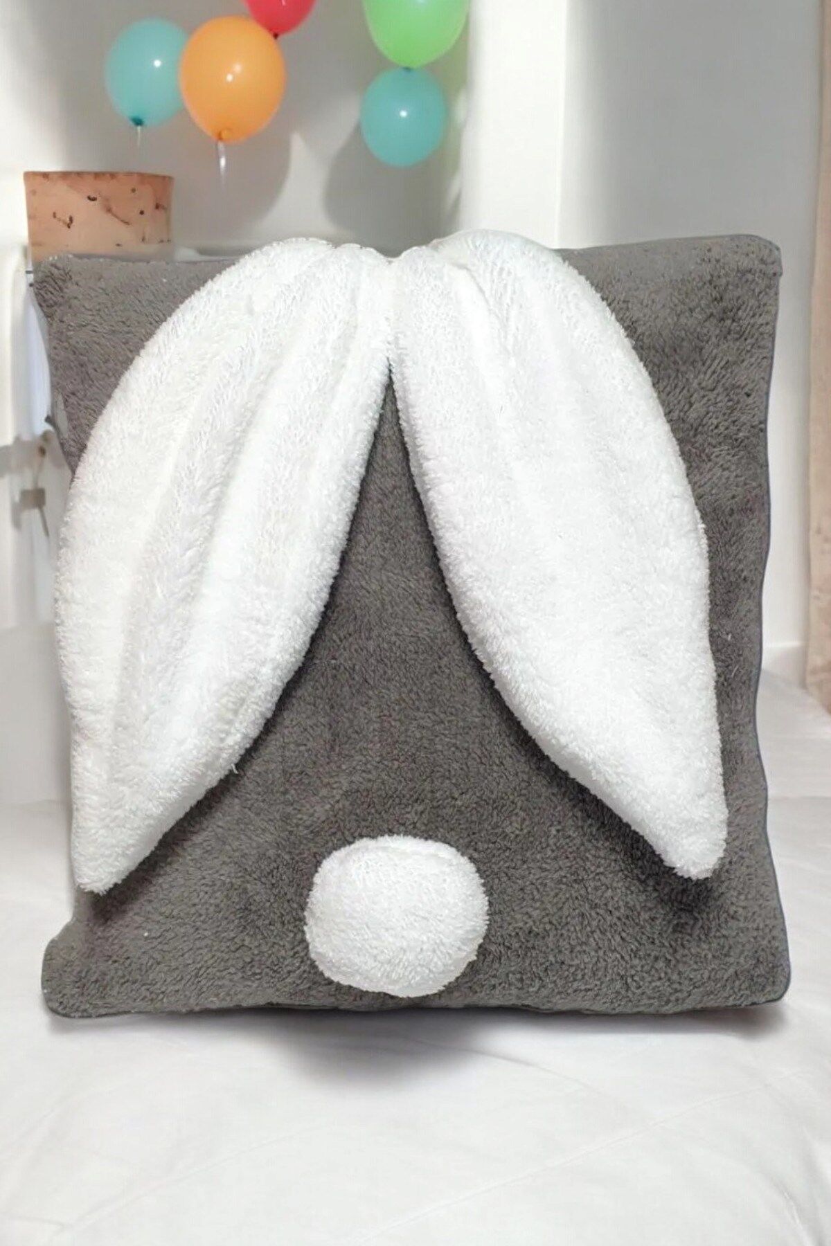 Mellito Toyzz Tavşan Peluş Yastık Dekoratif Kırlent 40x40