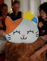 Mellito Peluş Kedili 40 Cm Çocuk Odası Yastığı