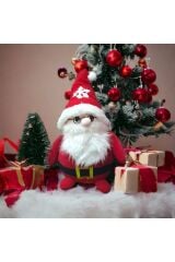 Çantalı Noel Baba Yılbaşı Dekoru ve Peluş Oyuncağı