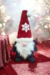 Cüce Elf Gnome Kırmızı Şapka Yılbaşı Dekoru ve Peluş Oyuncağı 50 Cm