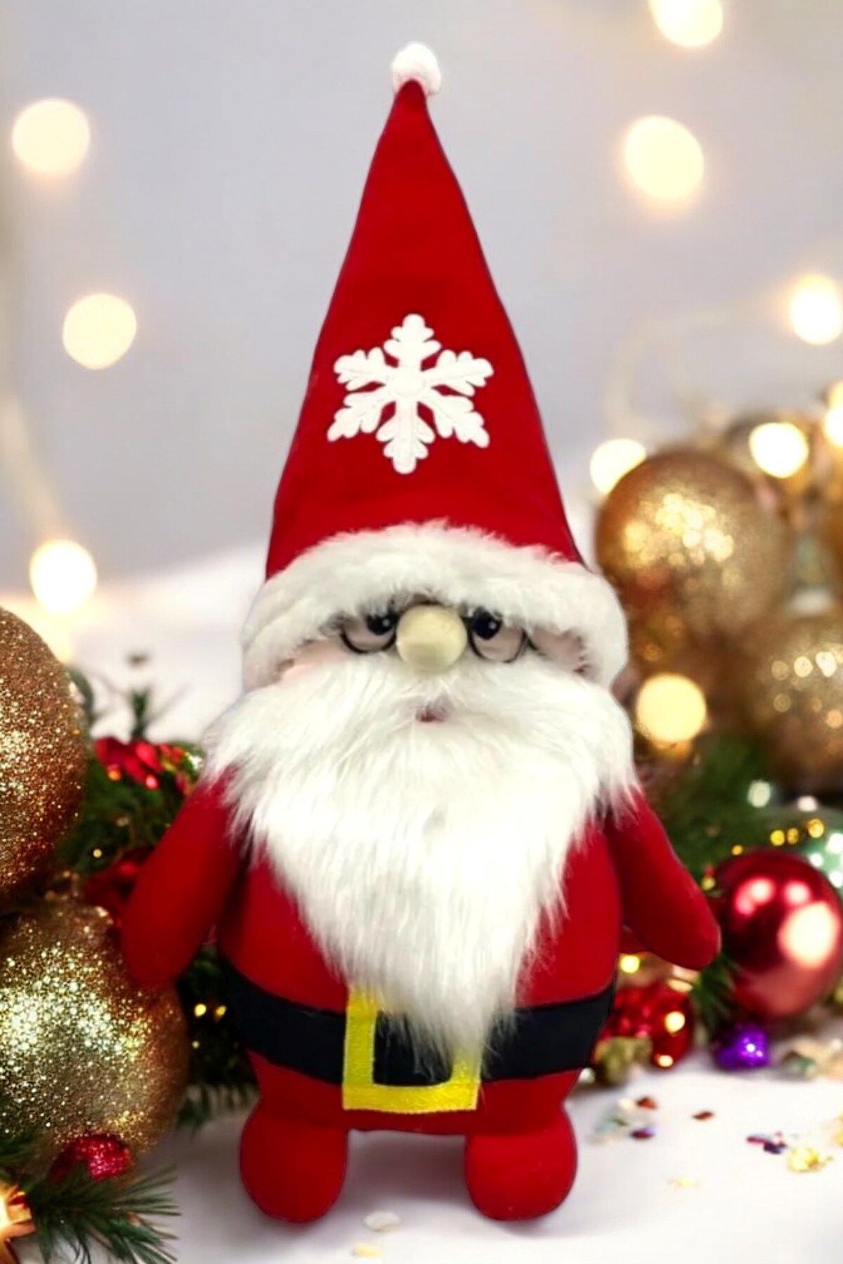 Noel Baba Peluş Yılbaşı Dekoru ve Peluş Oyuncağı