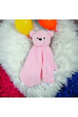 Mellito Toyzz Pembe Ayı Uyku Arkadaşı Çanta Hediyeli Peluş Battaniye Oyuncak 70×70