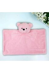 Mellito Toyzz Pembe Ayı Uyku Arkadaşı Çanta Hediyeli Peluş Battaniye Oyuncak 70×70