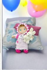 Çantalı Aksesuarlı Peluş Oyuncak Tavşanlı Cicimel Bez Bebek