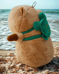 Mellito Toyzz 35 Cm Capybara Peluş Oyuncak Cappy Kaplumbağa Çantalı