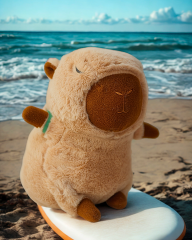 Mellito Toyzz 35 Cm Capybara Peluş Oyuncak Cappy Kaplumbağa Çantalı