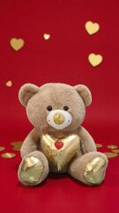 Mellito Toyzz 60 Cm Sevimli I Love You Kalpli Ayıcık Sevgiliye Özel Hediye