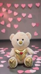 Mellito Toyzz 60 Cm Sevimli I Love You Kalpli Ayıcık Sevgiliye Özel Hediye