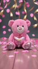 Mellito Toyzz 60 Cm Sevimli I Love You Kalpli Ayıcık Sevgiliye Özel Hediye