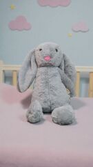 MELLİTO TOYZZ 50 CM Bonbon Tavşan Peluş Oyuncak Uyku Arkadaşı