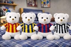 Mellito Futbolcu 30 Cm Peluş Ayı Taraftar T-shırtlu ayıcık