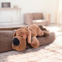 MELLİTO TOYZZ 75 Cm Karamel Peluş Köpek Uyku Arkadaşı Ve Oyuncak