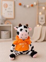 Tshirtlü Sevimli İnek Peluş 45 Cm