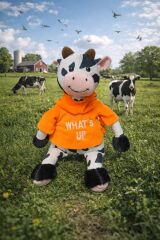 Tshirtlü Sevimli İnek Peluş 50 Cm