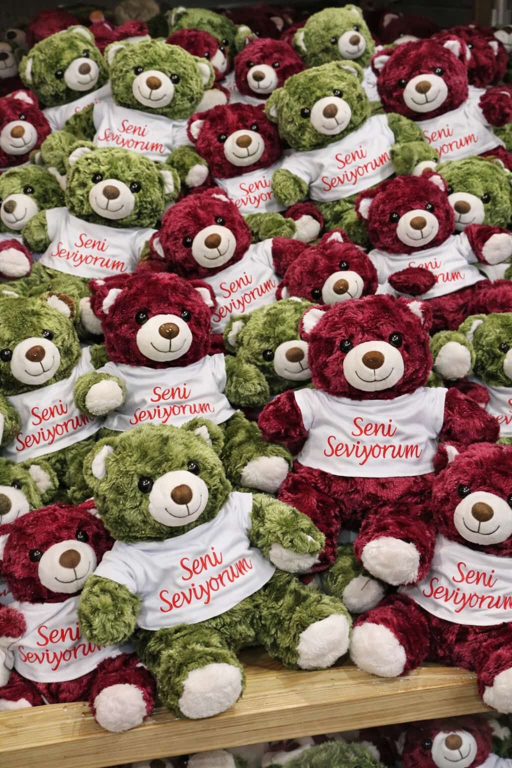 Seni Seviyorum T Shirtlü Romantik Sevimli Peluş Ayı