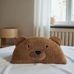Mellito Sevimli Ayıcık yastık,Peluş Yatak Başlığı Çocuk Odası Dekoru 50 Cm