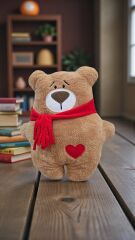 Sevgiliye En Güzel Hediye 35 CM Kalpli Sevimli Ayıcık Yastık