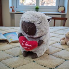 Kalpli Capybara Romantik Peluş Sevgiliye En Güzel Hediye