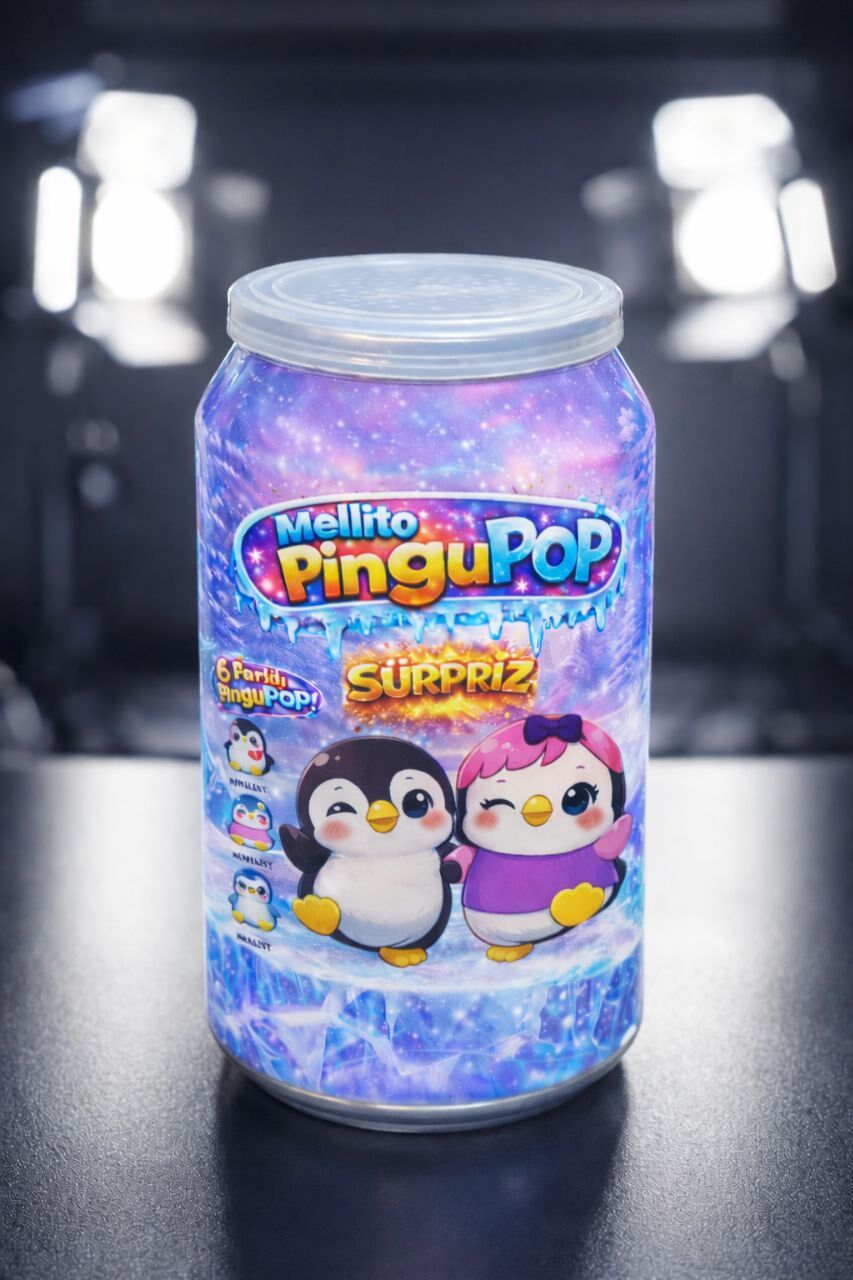 PinguPop Peluş Kavanoz Sürpriz Penguen Seri6 1 Adet